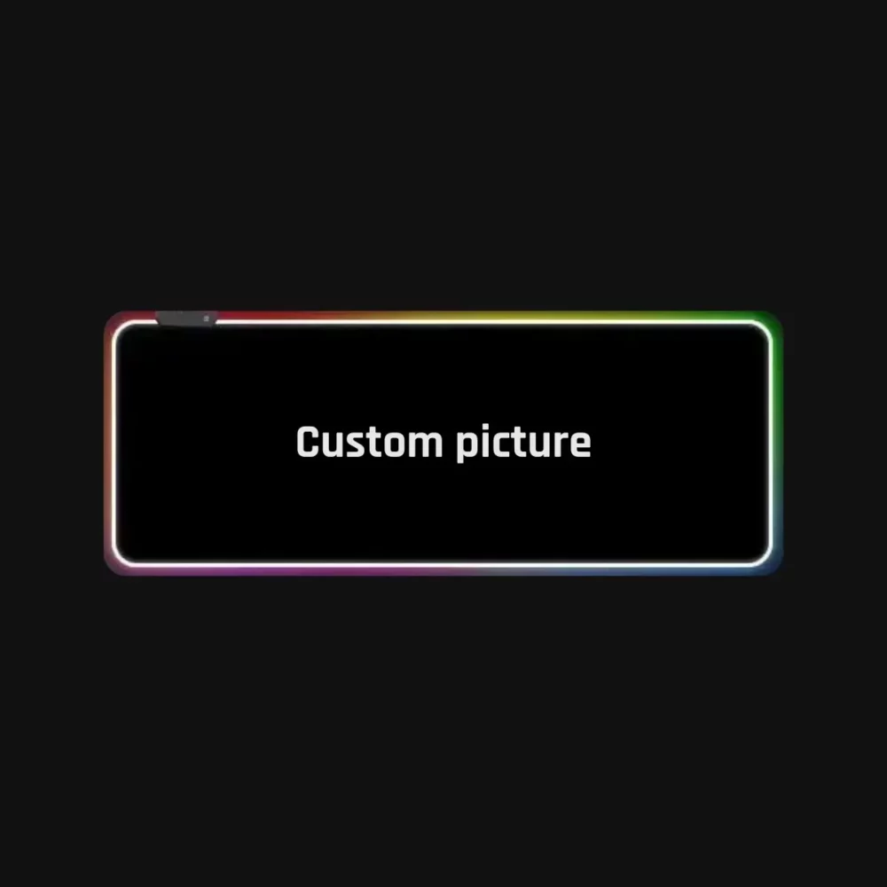 Tapis souris ChromaV9 RGB 700x300mm - Surface personnalisable antidérapante, design dynamique et contrôle LED pour gaming compétitif.