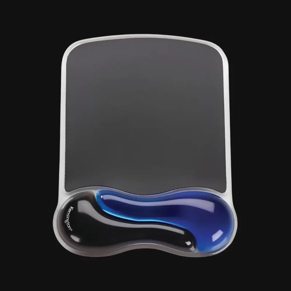Tapis souris gaming ergonomique Kensington Pro V2 Bleu avec repose-poignet en gel - Confort longue durée et réduction des TMS | Ignix Gaming