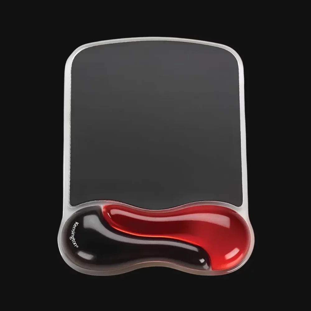 Tapis souris professionnel Kensington Pro V2 Rouge avec gel ergonomique - Solution anti-fatigue pour setups intensifs | Ignix Gaming